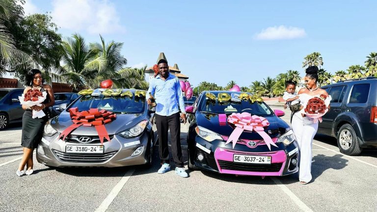 ”Congrats to my wives” – Polygamous man surprises his two wives with their first cars (Video)