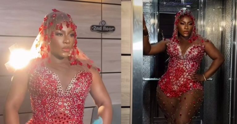 “You have the body and money, what is always the problem?” – Destiny Etiko leaves her fans disappointed as she shows off her AMVCA look, gushes over her outfit (Video)