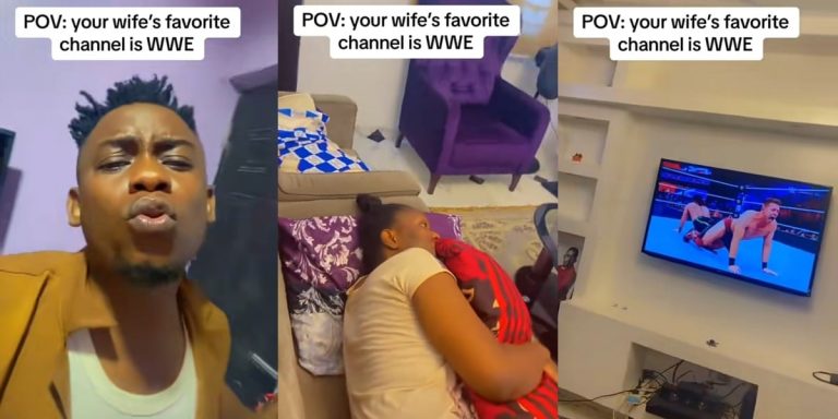 ”I need help” – Nigerian man seeks help online as he reveals his wife’s favorite channel is WWE