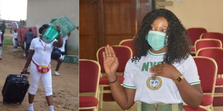 Married female corper sent home after she was caught having sex with male colleague just 24 hours after arriving NYSC camp