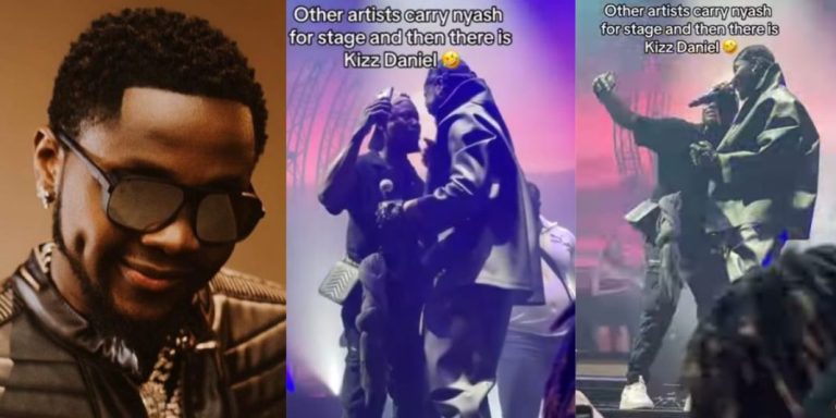 “Men also deserve love not only women” – Moment Kizz Daniel brings a male fan on stage at his OVO arena show stirs reaction (Video)