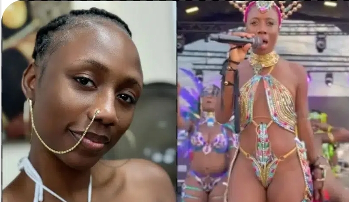 “Na why ur husband leave you” – Netizens blast Korra Obidi over revealing carnival outfit, suggestive dance (Video)