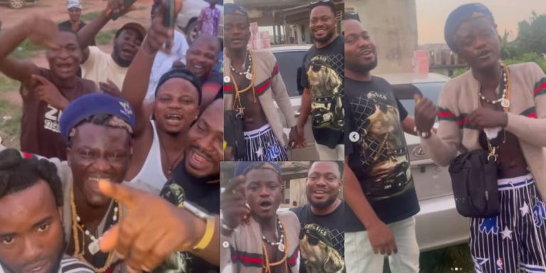 Reactions as Portable gifts his producer a new Lexus car and wads of cash (Video)