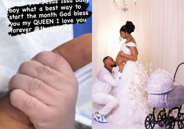 BBNaija’s Chomzy welcomes baby boy with husband