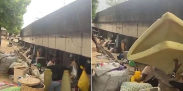 Mixed reactions as Lagos government uncovers 86 rooms under bridge where tenants pay N250k per year (Video)