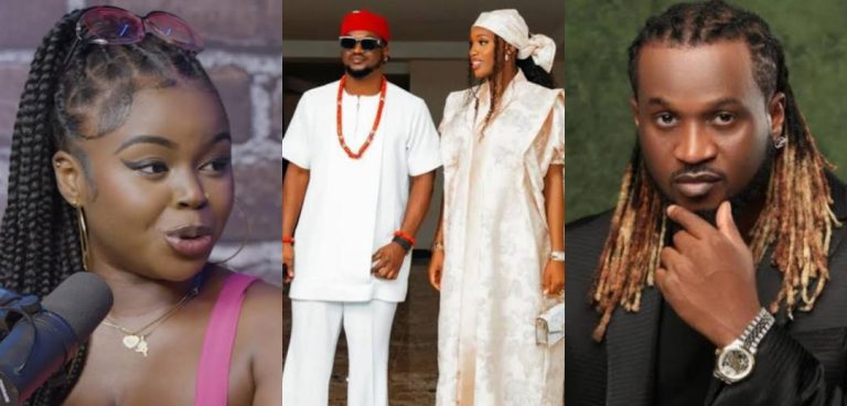 You left your ex-wife who suffered with you for a gold d!gger like me who came for your money – Saida Boj fires back at Paul Okoye