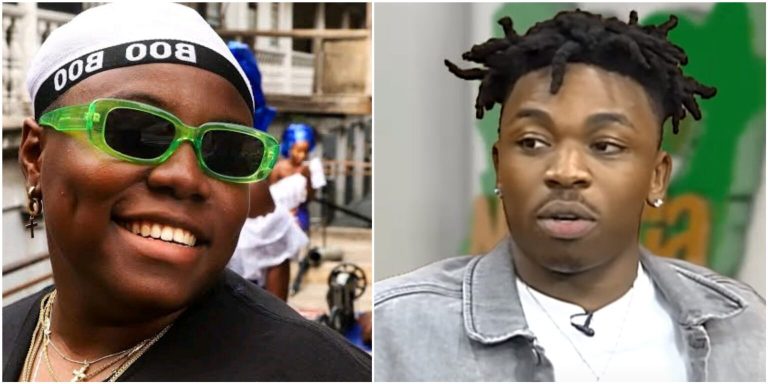 Mayorkun reacts as Teni boldly shoots marriage shots at him