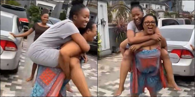 “Her last baby. May God bless good mother in laws” – Married woman writes as she shares adorable bond with mother-in-law