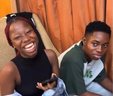 “When I started making skits, you were yet to be born” – Emmanuella to Peller as they link up in new clip