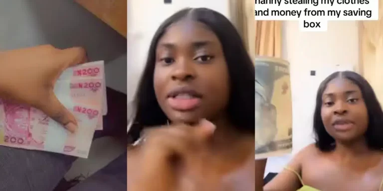 Nigerian woman stirs reaction as she exposes nanny for stealing money from her savings box