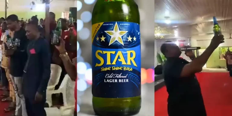 “What is Nigeria church turning to” – Reaction as pastor tells congregation to bring Star drink to church for ‘Your star must shine’ prayer session (Video)