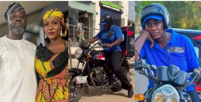 “Hubby just assured me now that if I break my teeth, e nor concern am” – Mercy Johnson reveals as she rides power bike for the first time (Video)