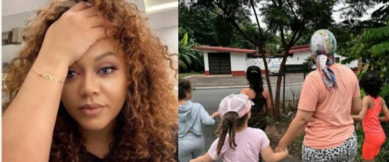 “You don’t like showing your kids’ faces, why?” – Fan queries Nadia Buari as she shares new photos of her and her daughters