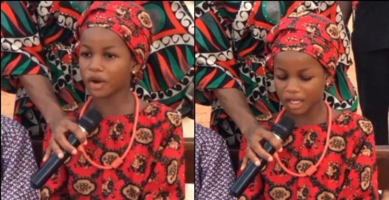 Girl delivers news in fluent Igbo, wows audience with complex proverbs