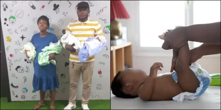 Nigerians raise over N4M for man who cried out for help after welcoming quadruplets