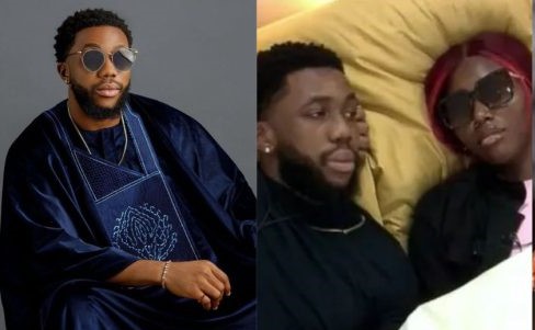 BBNaija S9: Sooj and Nelly share intimate moment in bathroom (Watch)