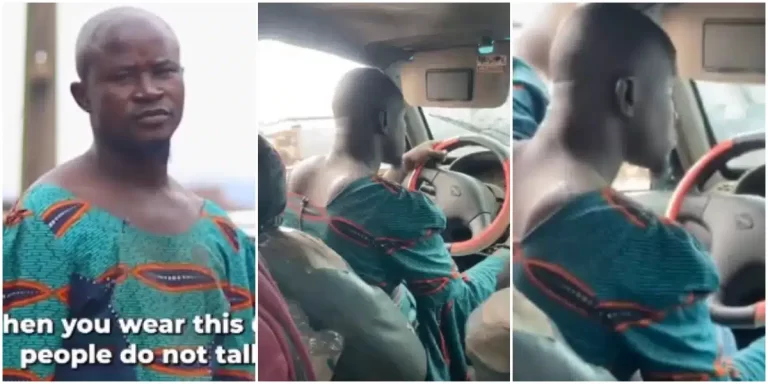 “Why I wear my wife’s dress to drive passengers” – Viral Ibadan driver