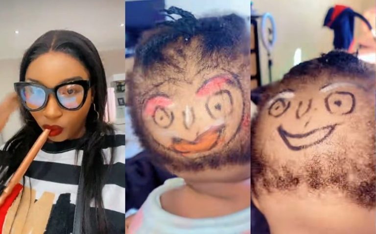 Mother’s hilarious artwork on daughter’s head stirs reaction