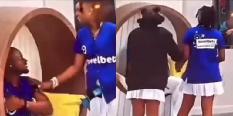 BBNaija S9: Moment Kassia dragged DJ Flo away while she was flirting with Kellyrae