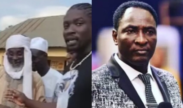 Drama as Verydarkman storms disability community, tests the potency of Pastor Jeremiah Fufeyin’s miracle water on the deaf and blind in Abuja amid lawsuit (Video)