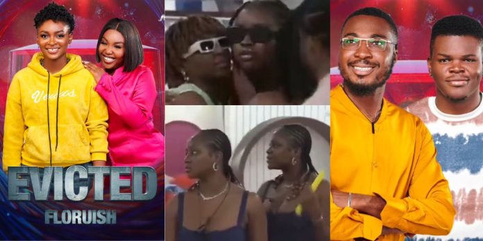 BBNaija twins, Wanni and Handi excited as Rhuthee leaves the show, DJ Flo and Streeze were also evicted (Video)