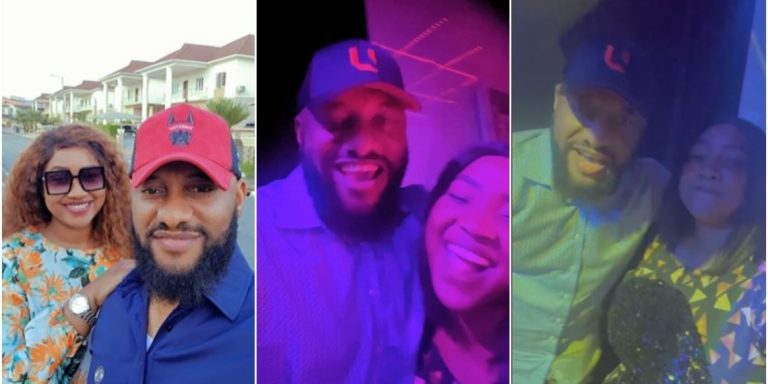 “I love this girl in particular” – Yul Edochie sings to wife, Judy Austin as they storm club (Video)