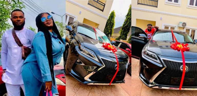 “You dey marry me well” – Nigerian woman says as she gifts her husband new Lexus SUV