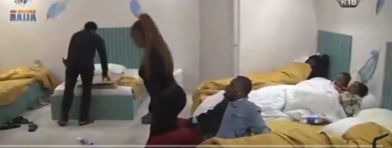 BBNaija: Handi gives Kellyrae a lap dance as wife, Kassia watches