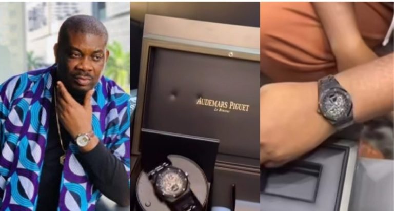 “Spending all this money with just one watch when there are so many pøor people ” – Reactions as Don Jazzy acquires a rare wristwatch worth over N650million (Video)