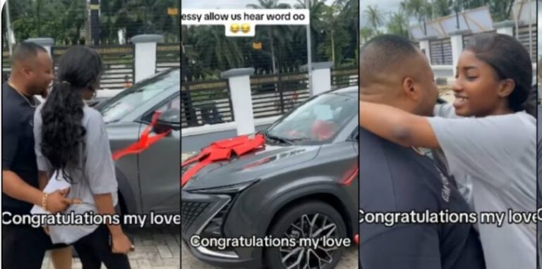 “Love is a beautiful thing and one of its displays is through the act of giving” – Watch beautiful moment man surprises wife with 2023 Lexus