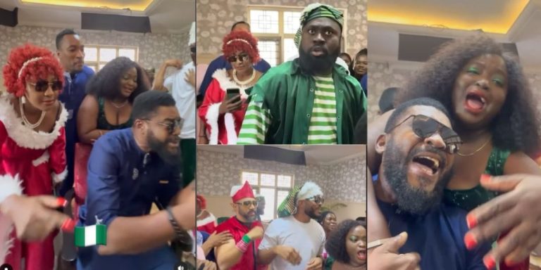 “Who won it?” – Reactions as top Nigerian and Ghanaian celebrities engage in a vigorous rap battle (Watch)