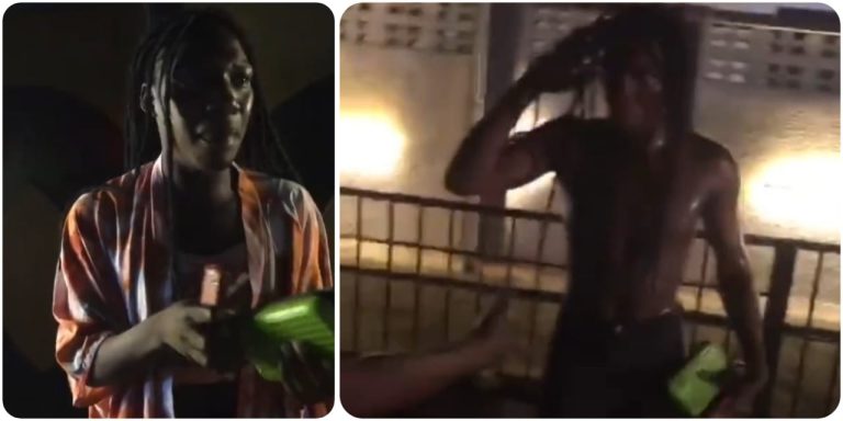 Young Nigerian Crossdresser harassed and stripped in Abuja (Video)