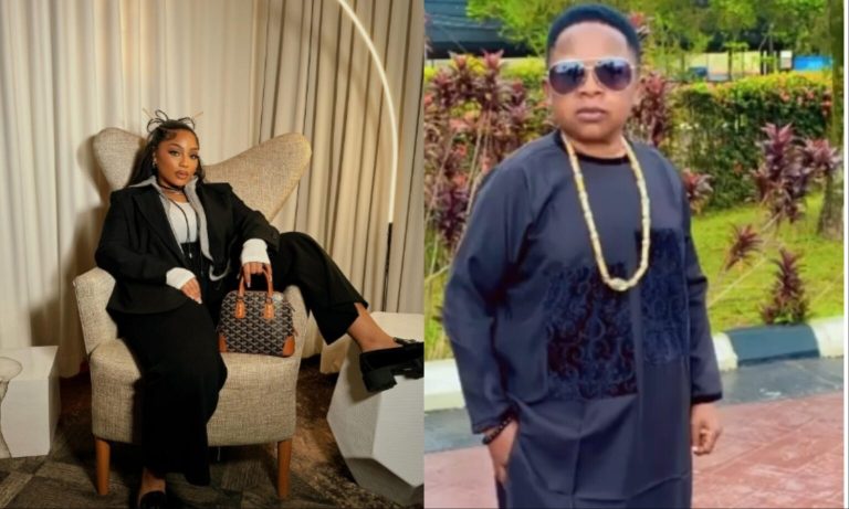 “I have finally met someone I’m taller than” – Davido’s cousin Nikos says after meeting Chinedu Ikedieze, fans react