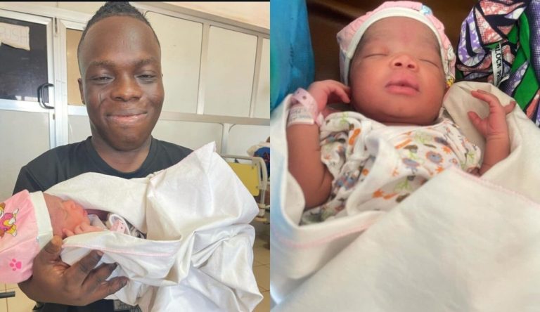 “The baby looks so much like him” – Ghanaian socialite Shatta Bandle welcomes second child, netizens reacts