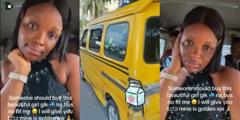 “Someone should buy me a GLK Benz I am tired of entering Public Bu – Beautiful Nigerian lady Cries out after entering Danfo Bus!!!