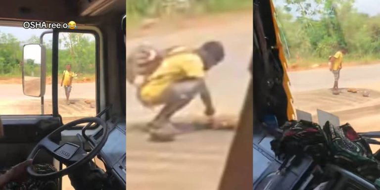 Nigerian man sparked reactions as he eats roadside sacrifice amid economic hardship