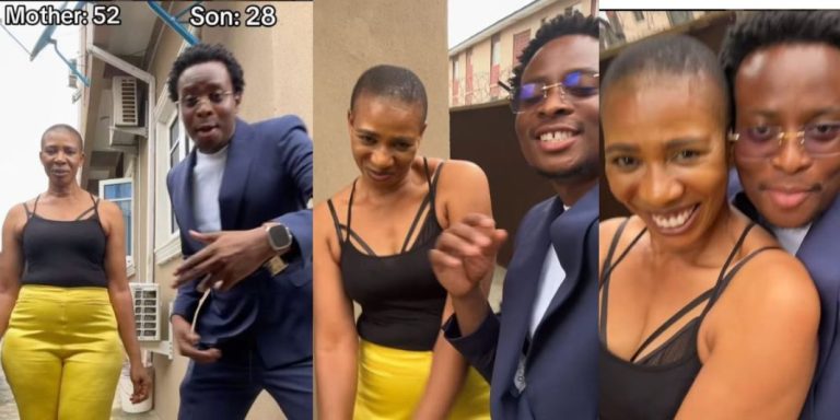 “I’ve met her once, she looks younger than me” – New video of Comedian Sydney Talker dancing with his 52yrs old mother stirs reactions (Watch)