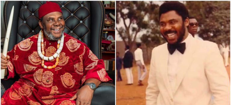 “Still cute but old” – Pete Edochie shares throwback photo as he admires his cuteness