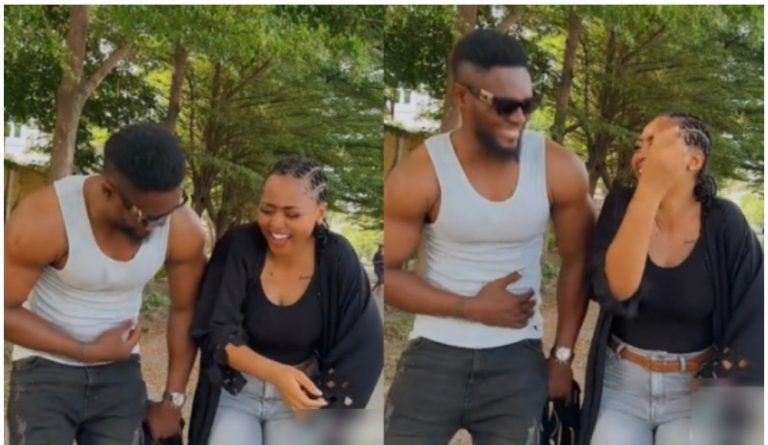 “She’s missing young guys vibes” – Fans reacts as Regina Daniels and Maurice Sam jump on viral challenge