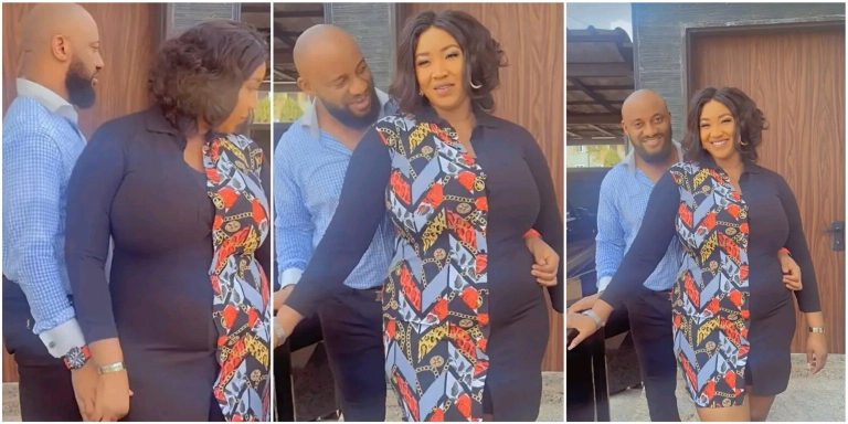 “She don carry belle again?” – Yul Edochie and Judy Austin’s new cozy video stirs reaction