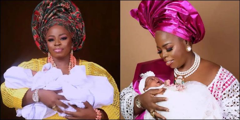 “Being married and getting pregnant immediately is a blessing, to all expectant mothers, you will carry yours soonest” – Woman rejoices as she welcomes her first child after 28 years of waiting