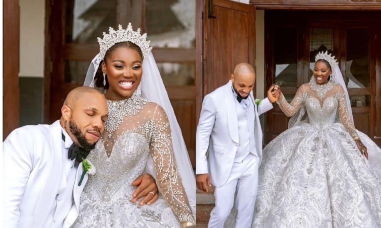 Actor Charles Okocha pledges undying love for wife Mimi as he shares their wedding photos