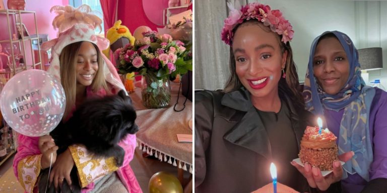 ”Halima Dangote insisted on being the FIRST person to see me and wish me HAPPY BIRTHDAY” – DJ Cuppy writes as she marks 32nd birthday with Dangote’s daughter