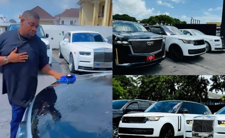 “Are you single?” – Celebrities react as Don Jazzy splashes billions on 3 new cars (Video)