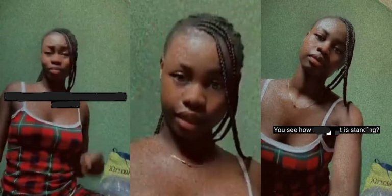 ”See how my bre@st is standing, I don’t wear bra, if you want to ask me anything, credit my account” – Nigerian lady