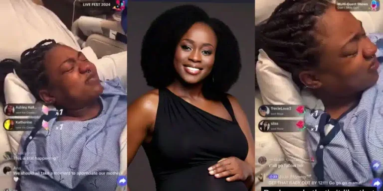 ”Nothing is a secret anymore” – Woman records herself giving birth on TikTok live, video shocks many