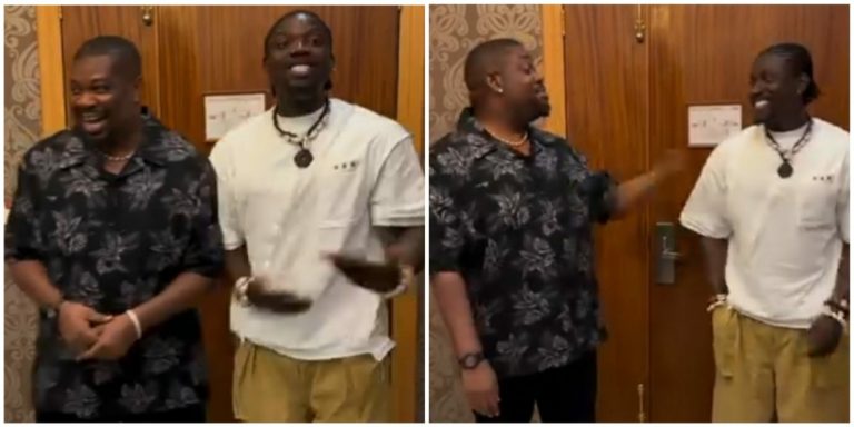 “I don’t care what he likes, such amount has never entered my account” – Very Dark Man left speechless as Don Jazzy gifts him a huge amount of money after visiting him (Video)