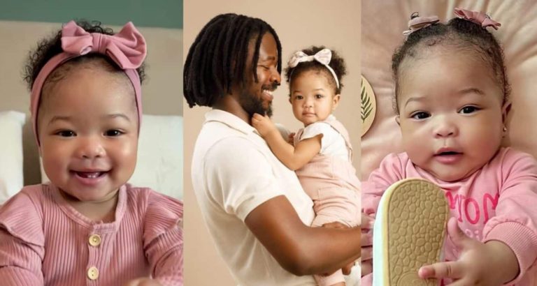 “She is so beautiful” – Johnny Drille melts hearts with adorable video of his daughter’s growth over the past one-year
