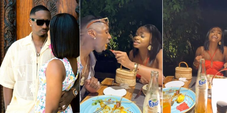 “Life with you” – Priscilla Ojo gushes as she reunites with her Tanzanian boyfriend, days after crying over missing him (Video)