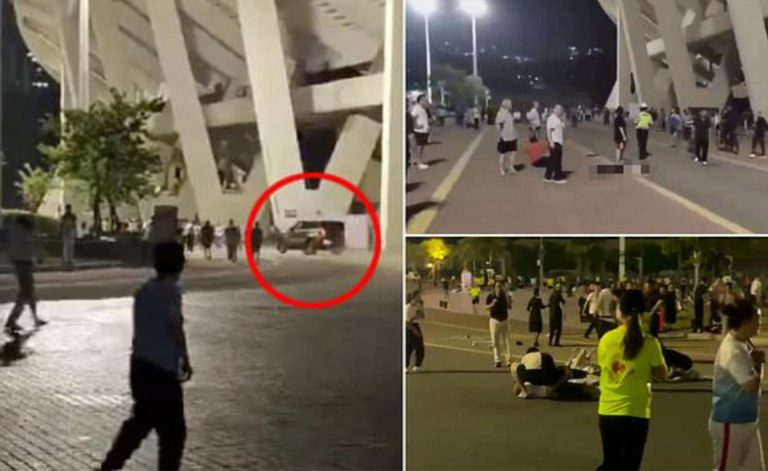 Driver who was upset about his divorce intentionally rams into crowd and k!lls 35 people in China (Video)